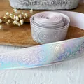 Pink purple laser ribbon with geometric vintage patterns for DIY Ita bag decoration - Light Pink Silver Mystical Pattern / Standard Style