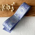 Roll of purple satin ribbon with silver magic star and astrology patterns for DIY crafts - A Plain Silver Violet Bottle Measuring 4.5 Meters Long And Approximately 2.5 Cm Wide.