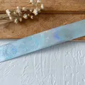 Light blue magic circle laser ribbon with holographic stars for DIY handmade crafts - Light Blue Plain Silver Magic Bottle 4.5 Meters Long And Approximately 2.5 Cm Wide.