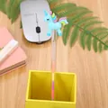 Lindo bolígrafo de gel de unicornio azul con segmentos de tinta de arco iris - Pony Azul