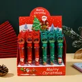 36-piece Christmas multi-color ballpoint pen set with Santa Claus and reindeer motifs - Christmas Glitter Ten-Color Ballpoint Pen