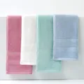 Thick pure cotton face towels in pink white mint and sky blue colors with ribbed detail - 34x74cm / Assorted Multicolor Group