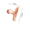 Rose gold stainless steel 6cm binder clip with mirror finish for food or paper sealing - Rose Gold