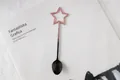 Cuillère à café étoile à long manche avec dégradé de couleur or rose et noir - Rose Dégradé