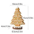 Gingerbread Christmas tree resin ornament with frosting detail, 15cm height variant - Gingerbread Yellow Style / Yellow