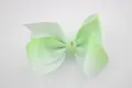 Extra large grosgrain ribbon hair bow for kids with green and white gradient color - Green