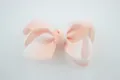 Rainbow gradient orange and white grosgrain ribbon oversized bow hair accessory for girls - Light Orange