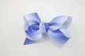 Blue and white gradient grosgrain ribbon bow accessory for children hair decoration - Sapphire Blue