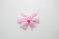 Pink and white gradient grosgrain ribbon hair bow for girls, handmade hair accessory - Flat Pad / Pink