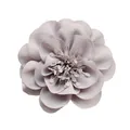Dettaglio del fermaglio per capelli con fiore in chiffon lilla a strati per bambine - Grigio