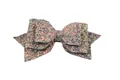 Handmade 5-inch glitter bow hair clip with colorful shimmering sequins for women - Gray