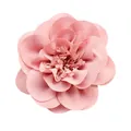 Fiore di camelia in chiffon rosa con strati di petali per accessori moda fai-da-te - Rosa antico