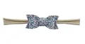 Bandeau bébé kaki avec nœud à paillettes multicolores et ruban en nylon élastique doux - No.8 Bleu Foncé