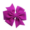 Macro di grande fiocco in maglia a nido d'ape magenta per accessori per capelli fai-da-te - Viola scuro