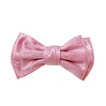 Sparkling pink glitter bow hair clip for girls with colorful shimmering finish - Pink