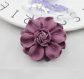 Handmade purple microfiber rose flower DIY accessory for shoes and clothing - Grape Purple
