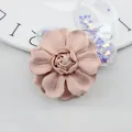 Handgefertigte altrosa Mikrofaser-Stoffblume für DIY-Haarschmuck und Accessoires - Snow Bud