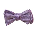 Sparkly purple glitter double-layer leather bow hair accessory with shimmering texture - Dark Purple