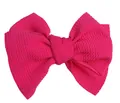 5-inch handmade rose red bubble fabric bow for DIY hair accessories and clothing - Rose Red
