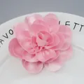 Handmade light pink chiffon 3D flower accessory for DIY apparel hats and shoes decoration - Pink