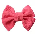 Pink textured bubble fabric DIY bow accessory for hair accessories and apparel decoration - Watermelon red