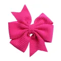 Fiocco rosa acceso in tessuto a bolle per accessori capelli fai-da-te per bambine - Rosa Rossa