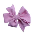 Fiocco rosa in seersucker per accessori capelli bambina e decorazioni fai da te - Rosa