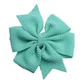 Fiocco in tessuto strutturato verde menta per accessori capelli fai da te e vestiti - Verde Mela