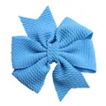 Fiocco a coda di rondine in tessuto a bolle viola per accessori capelli bimba e abiti - Blu