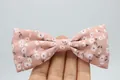 Nœud floral en mousseline rose pour chapeaux DIY et accessoires cheveux à fleurs douces - Rose Poudré