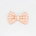 Fiocco in tessuto a quadretti rosa e bianco per accessori per capelli per bambini - Rosa