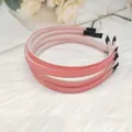 Set di 4 cerchietti rosa in tessuto a costine con dentini interni antiscivolo - Rosso anguria