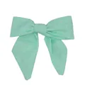 Fiocco a coda di rondine da 10cm verde menta in lino per accessori fai-da-te - Verde Brillante