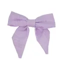 Fiocco a coda di rondine in cotone e lino lilla per accessori fai-da-te e scarpe - Viola Chiaro