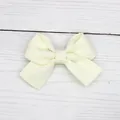 Cremegelbe Haarschleife mit Waffelstruktur für modisches DIY-Handwerk und Accessoires - 4-Beige