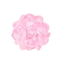Fiore di rosa in raso rosa fatto a mano come accessorio per capelli o spille - Rosa