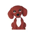 Cuenta de silicona 3D perro tecle para collar de perro y manualidades creativas - Perro Salchicha En 3d