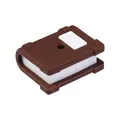 Perla in silicone a forma di libro marrone scuro per gioielli fai-da-te e penne - caffè