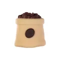 3D-koffiebonenzak siliconen kraal voor DIY-sieraden maken en armbanden - 3D-koffiezak / Geel