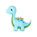 Cuenta de silicona de dinosaurio 3D azul para pulseras DIY y joyería creativa infantil - 3D Braquiosaurio Azul