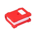 Perlina in silicone 3D a forma di libro rosso per gioielli con colori a contrasto - Rosso