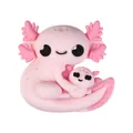 Perle en silicone 3D axolotl rose mignonne avec maman et bébé pour bijoux DIY - Maman Axolotl 3D