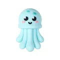 Linda cuenta de delfín medusa 3D de silicona azul claro para pulseras DIY y llaveros - Medusa 3D
