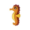 Cuenta de silicona de caballito de mar 3D naranja y amarillo para llaveros y joyas DIY - 3D Caballito de Mar