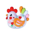 Cuenta de gallo de dibujos animados con diseño 3D colorido para bolígrafos y pulseras - Pollo Colorido 3D