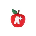 Rote 3D-Apfel-Silikonperle mit A+-Druck für Lehrer-Schlüsselbänder DIY-Zubehör - 20er Set / 3D Apfel A+