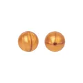 12mm runde Silikonperlen in Perlglanz-Gold mit Marmorierung für DIY Schmuckherstellung - Luxusgold