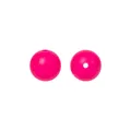 15mm pinke Silikon-Rundperlen für DIY-Schmuck und Zubehör für Perlenstifte - 18# Purpurrot