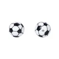 15mm soccer pattern silicone beads for DIY baby teething jewelry and necklaces - Football
