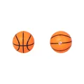 Miniature basketball patterned 15mm silicone beads for DIY teething jewelry making - Basketball